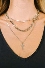 Load image into Gallery viewer, Layered Faith Necklace in Silver