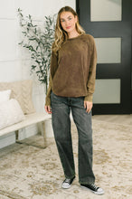 Load image into Gallery viewer, Lesson Learned Mineral Wash Raglan Sleeve Top