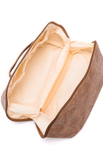 Load image into Gallery viewer, Life In Luxury Large Capacity Cosmetic Bag in Cream