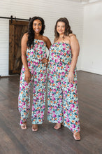 Load image into Gallery viewer, Life of the Party Floral Jumpsuit in Green