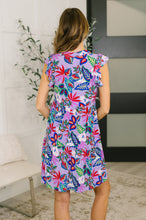 Load image into Gallery viewer, Lizzy Flutter Sleeve Dress in Multi Leaf