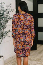 Load image into Gallery viewer, Lizzy Long Sleeve Dress in Chocolate Floral