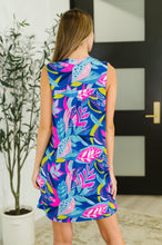 Load image into Gallery viewer, Lizzy Tank Dress in Bright Royal Floral
