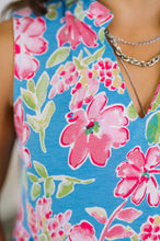 Load image into Gallery viewer, Lizzy Three Tier Tank Dress in Falling Floral