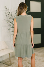 Load image into Gallery viewer, Lizzy Tiered Tank Dress in Pistachio