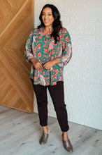 Load image into Gallery viewer, Lizzy Top in Teal Snake Print