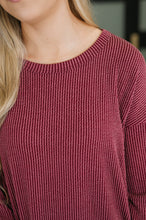 Load image into Gallery viewer, Love to Love You Textured Knit Dress in Burgundy