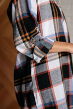 Load image into Gallery viewer, Make it Right Plaid Shirt Dress