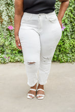 Load image into Gallery viewer, JUDY BLUE Mid-Rise Boyfriend Destroyed White Jeans