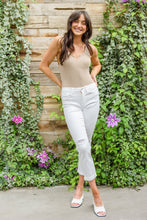 Load image into Gallery viewer, JUDY BLUE Mid-Rise Boyfriend Destroyed White Jeans