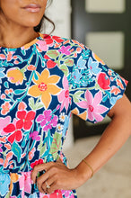 Load image into Gallery viewer, Miss Behave Bubble Sleeve Dress in Navy