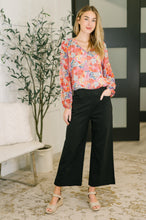 Load image into Gallery viewer, Modern Meadow V-Neck Puff Sleeve Blouse