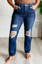 Load image into Gallery viewer, JUDY BLUE High Waist Rigid Magic Heavy Destroy Straight Jeans