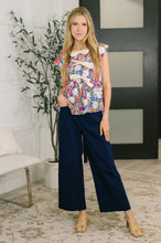 Load image into Gallery viewer, Mrs. Dependable Bow Detail Peplum Top