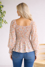 Load image into Gallery viewer, Floral Flutter Peplum