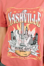 Load image into Gallery viewer, Nashville Music City Casual Graphic Tee