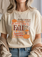 Load image into Gallery viewer, Words of Fall Graphic Tee (multiple color options)