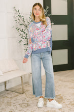 Load image into Gallery viewer, New Opportunities Drop Shoulder Floral Pullover
