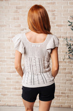Load image into Gallery viewer, No One Knows Pointelle Knit Top