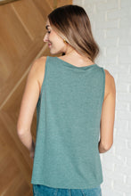 Load image into Gallery viewer, Not So Anxious V-Neck Tank in Mist