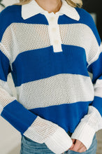 Load image into Gallery viewer, Oceanfront Stroll Button Henley