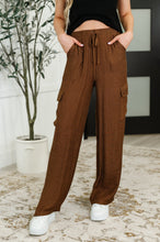 Load image into Gallery viewer, Off Duty Straight Leg Cargo Pants in Brown