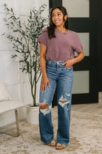 Load image into Gallery viewer, On Repeat Cable Ribbed Knit Tee