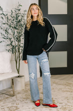 Load image into Gallery viewer, One Stitch at a Time Pullover in Black