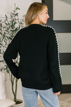 Load image into Gallery viewer, One Stitch at a Time Pullover in Black