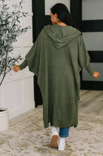 Load image into Gallery viewer, Pamper Travel Hooded Cardigan in Olive
