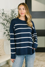 Load image into Gallery viewer, Parallel Lives Drop Shoulder Casual Top in Navy