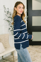 Load image into Gallery viewer, Parallel Lives Drop Shoulder Casual Top in Navy