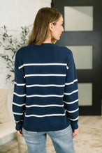 Load image into Gallery viewer, Parallel Lives Drop Shoulder Casual Top in Navy
