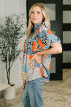 Load image into Gallery viewer, Pardon Me Patchwork Puff Sleeve Blouse