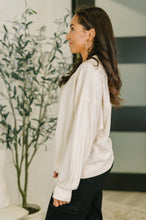 Load image into Gallery viewer, Petal Poise Floral Applique Pullover in Neutral