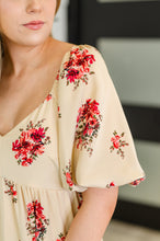 Load image into Gallery viewer, Petals & Postcards Balloon Sleeve Dress