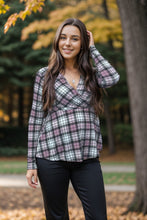 Load image into Gallery viewer, Pinky Plaid - Peplum