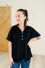Load image into Gallery viewer, Plain and Sassy V-Neck Tee in Black