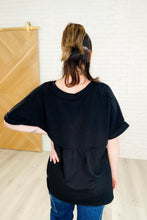 Load image into Gallery viewer, Plain and Sassy V-Neck Tee in Black
