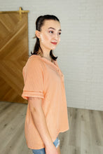 Load image into Gallery viewer, Plain and Sassy V-Neck Tee in Champagne Peach