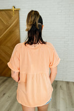 Load image into Gallery viewer, Plain and Sassy V-Neck Tee in Champagne Peach