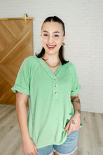 Load image into Gallery viewer, Plain and Sassy V-Neck Tee in Mint Green