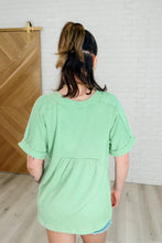 Load image into Gallery viewer, Plain and Sassy V-Neck Tee in Mint Green
