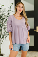 Load image into Gallery viewer, Pleasantly Perfect Bubble Sleeve Peasant Blouse