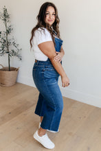 Load image into Gallery viewer, JUDY BLUE Priscilla High Rise Crop Wide Leg Denim Overalls