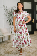 Load image into Gallery viewer, Quiet Life Notch Neck Tiered Dress in White