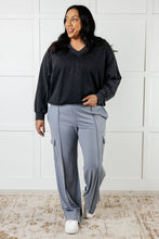 Load image into Gallery viewer, Race to Relax Cargo Pants in Rhino Grey