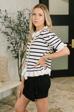 Load image into Gallery viewer, Rational Ruffle Textured Knit Blouse
