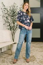 Load image into Gallery viewer, Really Simple Floral Henley Top