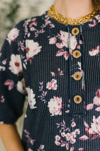 Load image into Gallery viewer, Really Simple Floral Henley Top